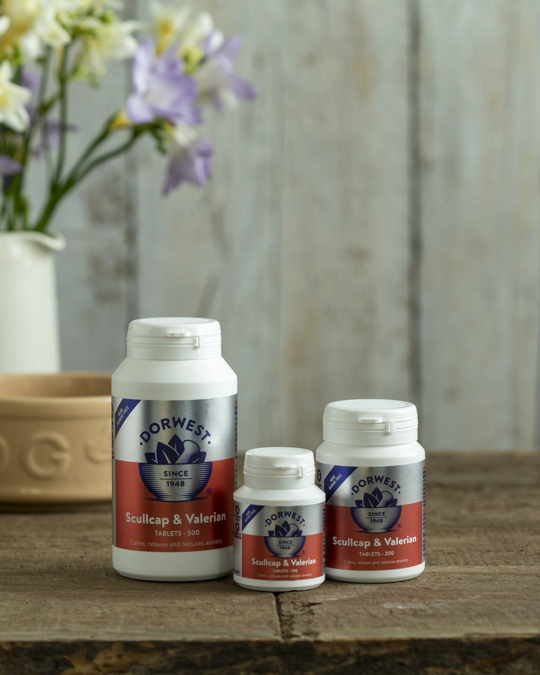 Dorwest Herbs Scullcap & Valerian Tablets