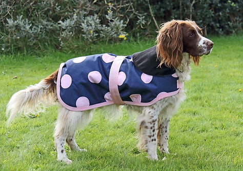 Pink Spotty Dog Coat
